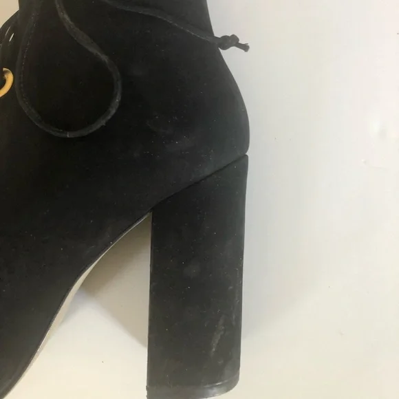 Steve Madden Lace-Up Suede Booties - Picture 7 of 7